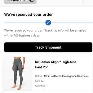 Lululemon align hi rise 25” leggings